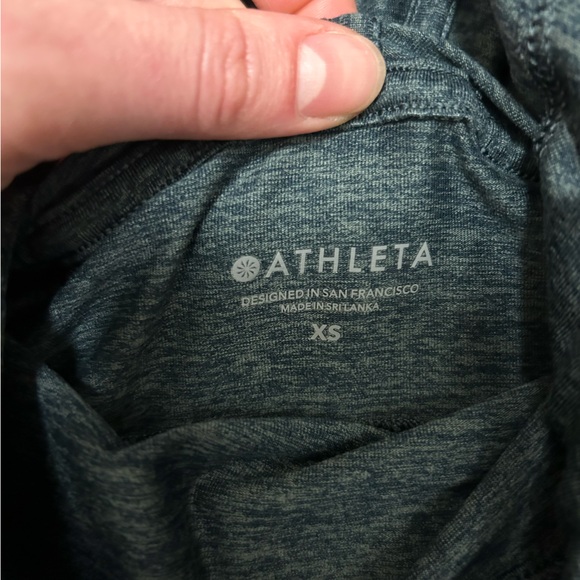 Athleta Uptempo Hoodie Sweatshirt in Bali Green/Oceanic Teal - Picture 8 of 10